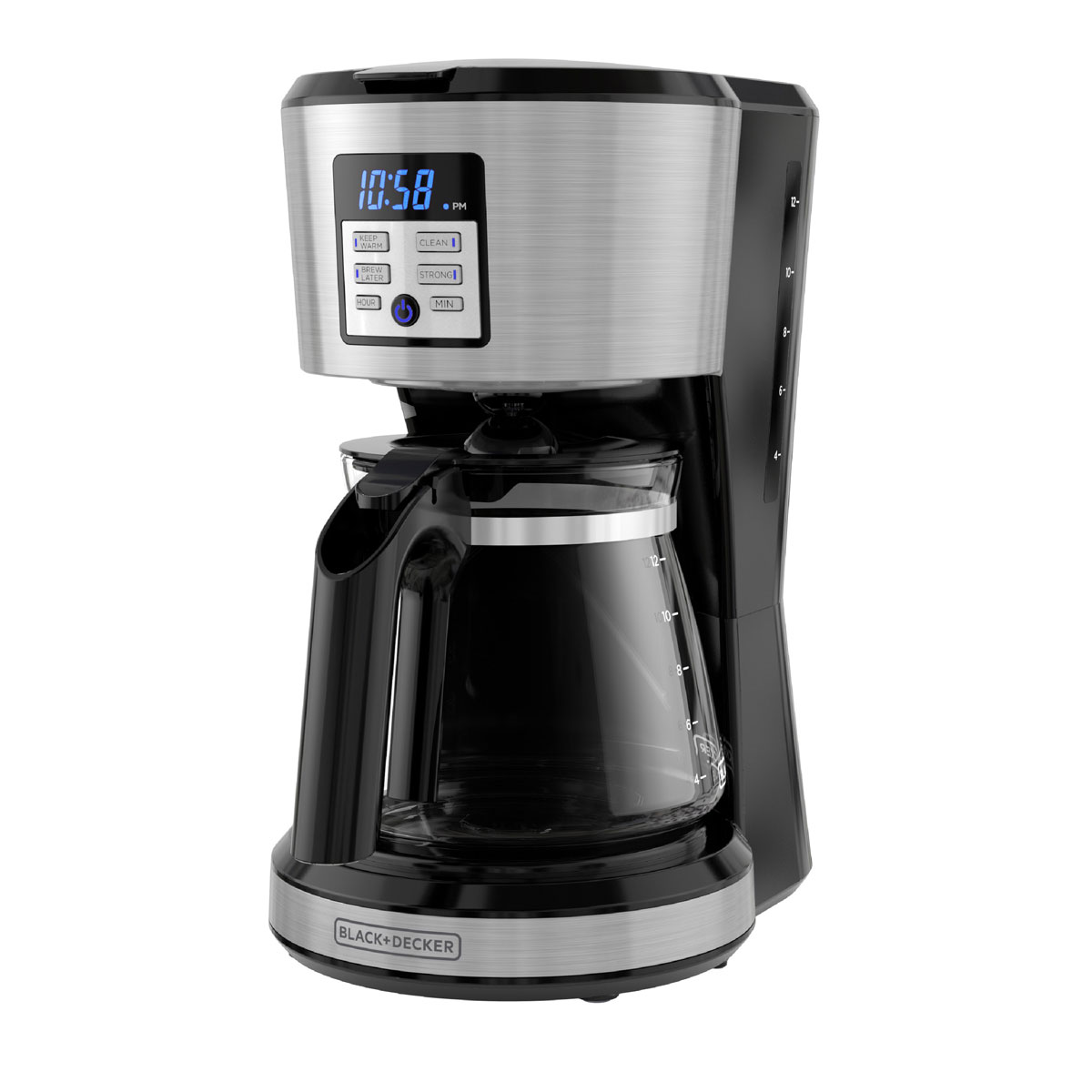 12 Cup Coffeemaker Programmable Exclusive VORTEX Technology Stainless